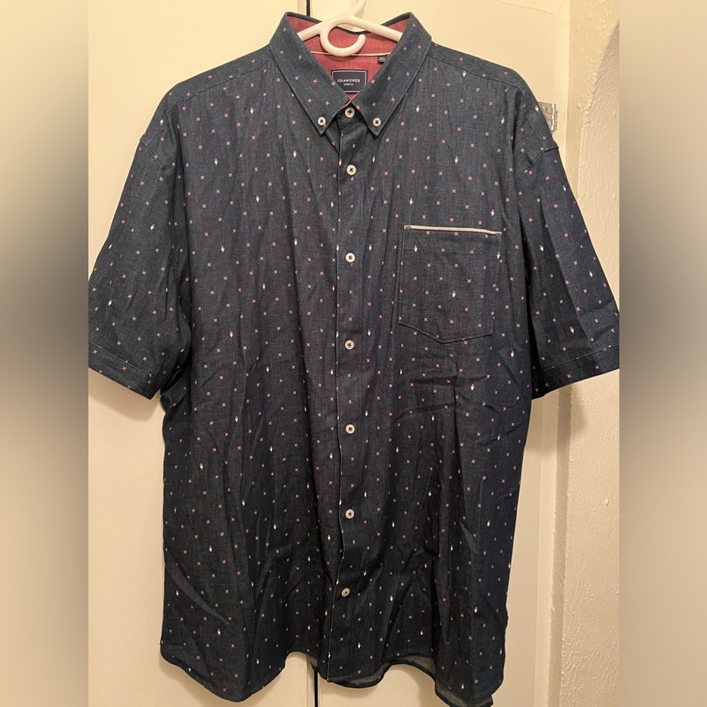 Seven Diamonds Short Sleeve Button Down XXL